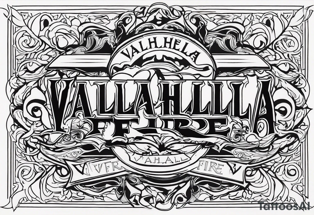 Valhalla fire tattoo idea