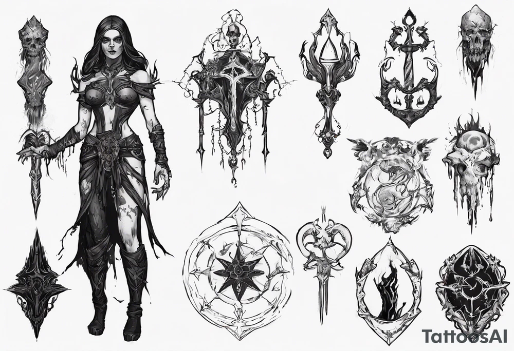 path of exile necromancer tattoo idea