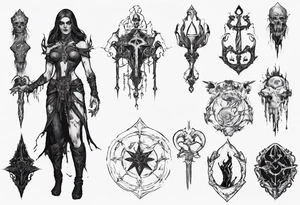 path of exile necromancer tattoo idea