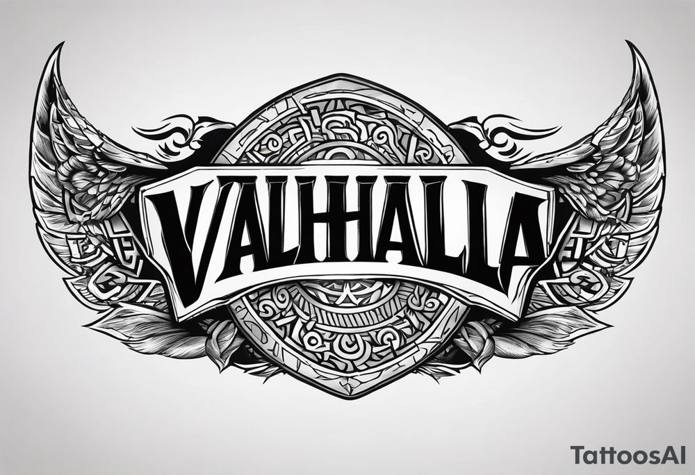 Valhalla round shield 
 axe berserker tattoo idea