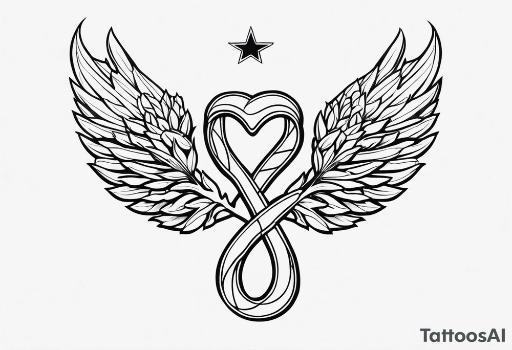 WING, SNAKE, LAUREL WREATH AND tattoo idea