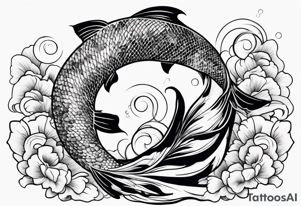 Koi fish tattoo idea