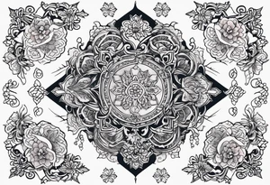 snowflakes falling tattoo idea