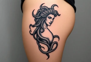 medusa greek goddess tattoo idea
