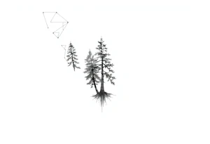 Full are sleeve that starts with trees on the forearm tattoo idea
