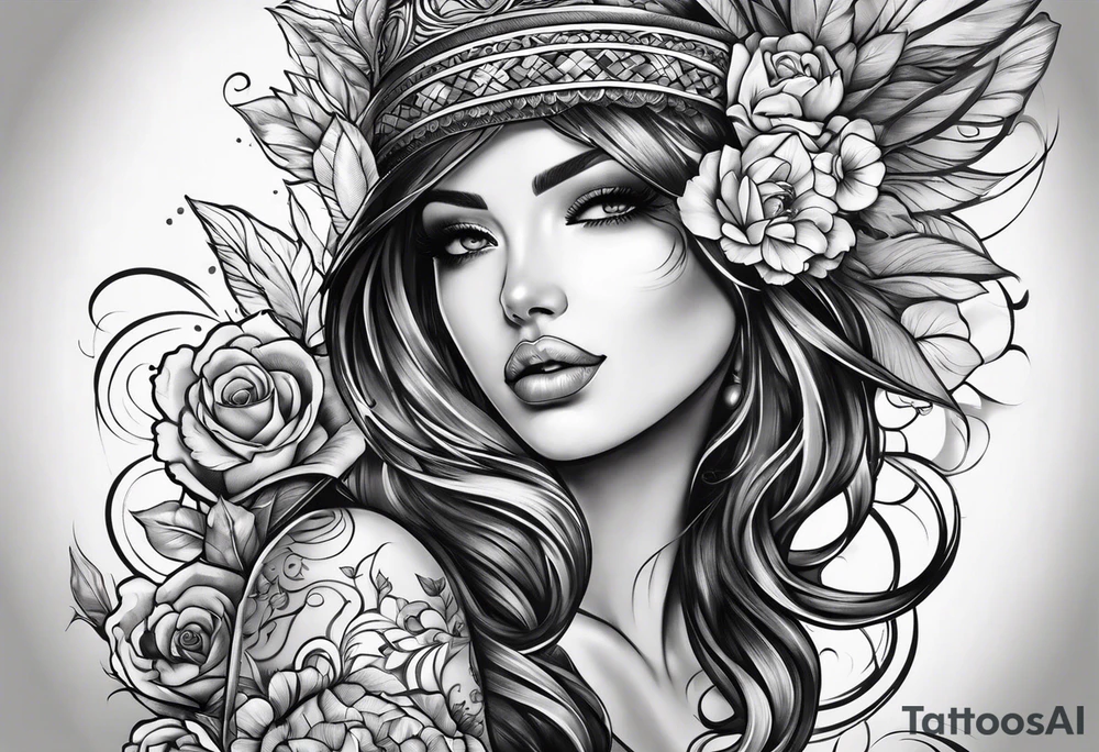 Lower half sleeve tattoo idea