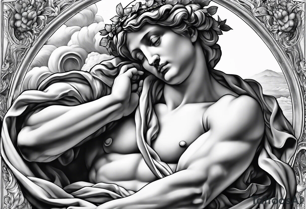 the creation by michelangelo tattoo idea