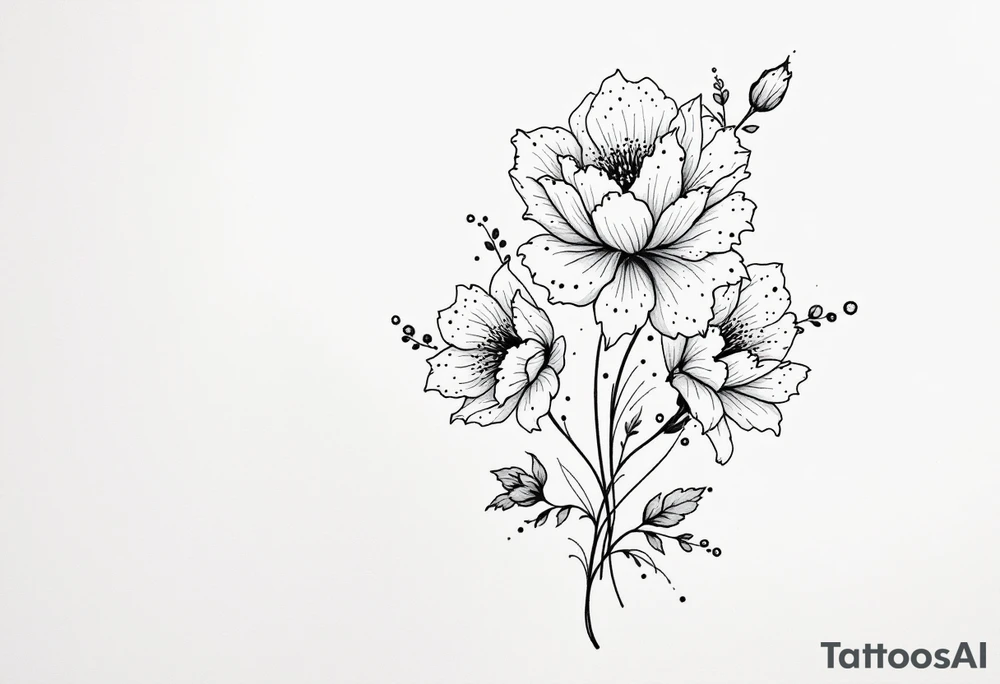 flowers tattoo idea