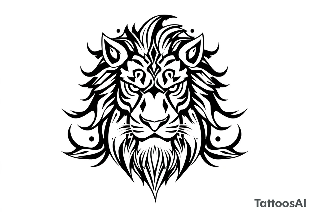 a lion tattoo idea