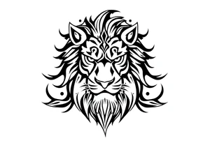 a lion tattoo idea