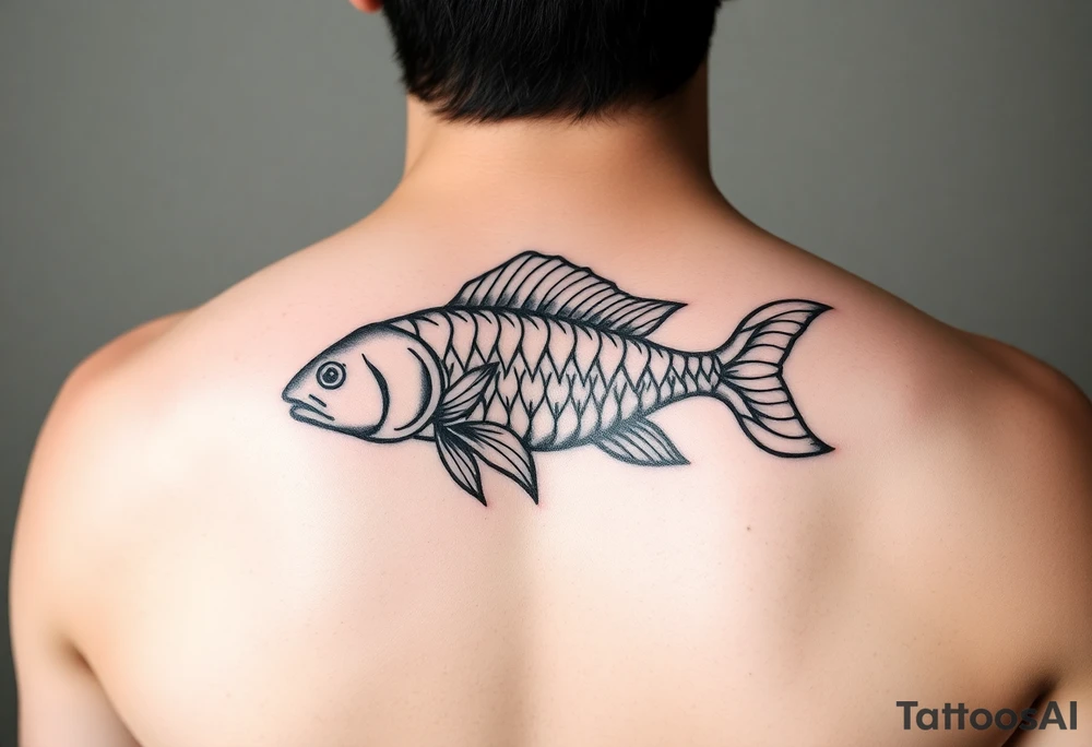 Pisces zodiac tattoo idea