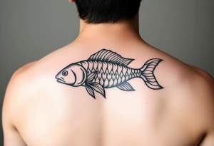 Pisces zodiac tattoo idea