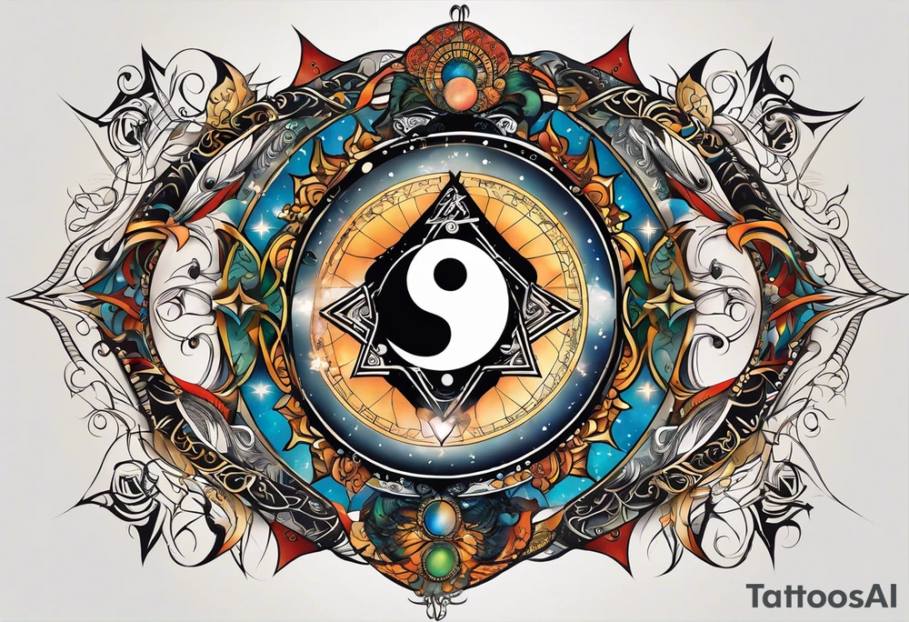 Astrology, Gemini, Natal Chart, angelic, soul mates, vision, planetary, ying yang, the moon, third eye, mystical
armband tattoo idea
