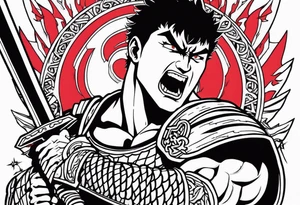 berserk guts mark tattoo idea