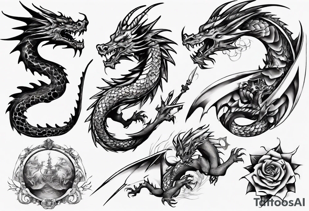 Dragón tattoo idea