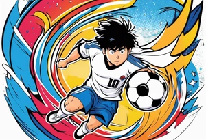 Captain Tsubasa and ball tattoo idea