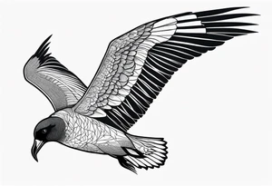 giant albatross tattoo idea