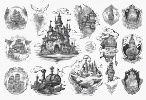 Howells moving castle tattoo idea
