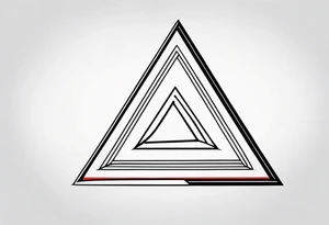 simple triangle tattoo idea