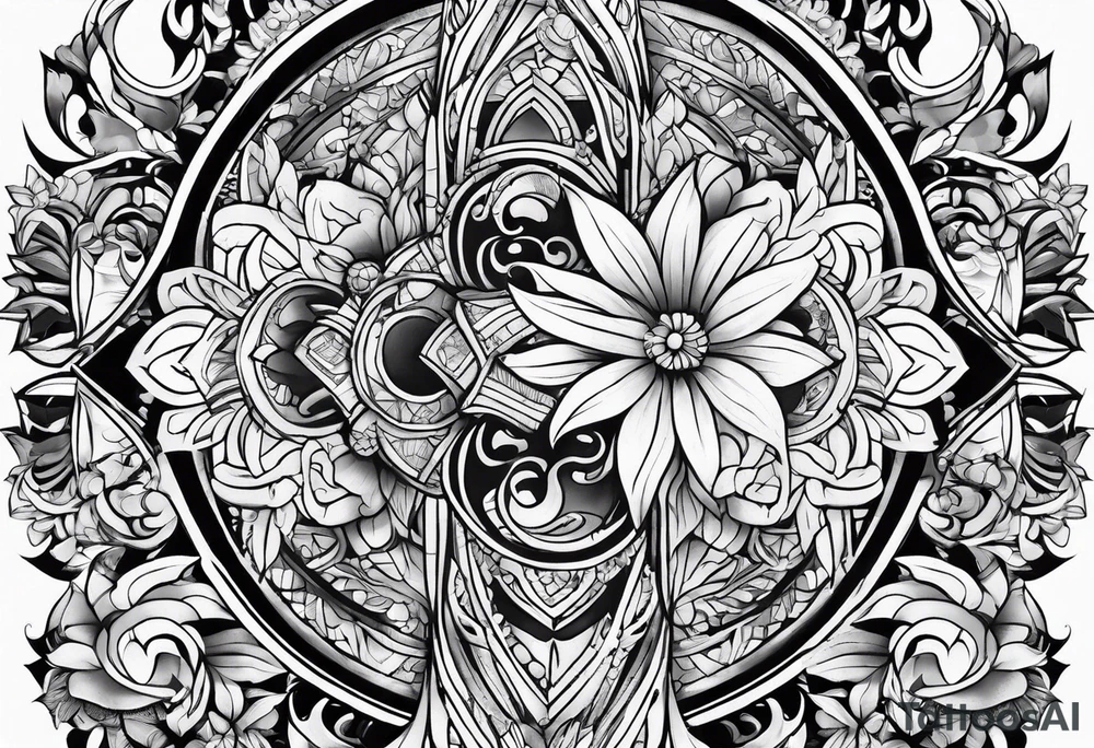 Forearm half sleeve tattoo idea