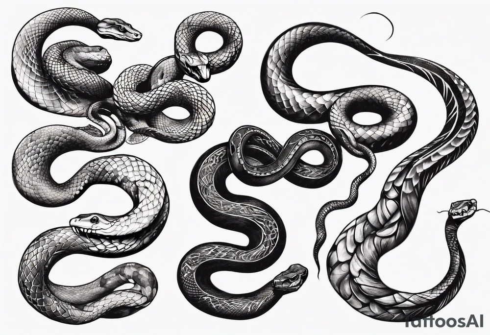 Snakes tattoo idea
