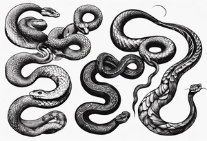 Snakes tattoo idea