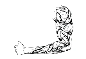 Upper arm 
Half sleeve tattoo idea