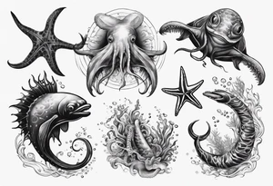 sea creature tattoo idea