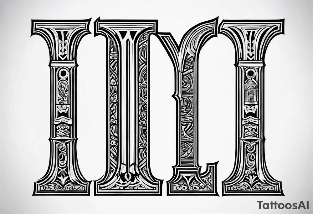 Valhalla 
 pillars tattoo idea