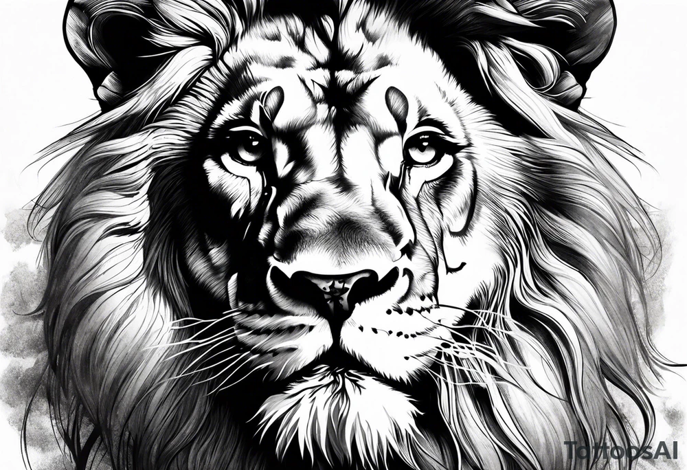 Lion tattoo tattoo idea