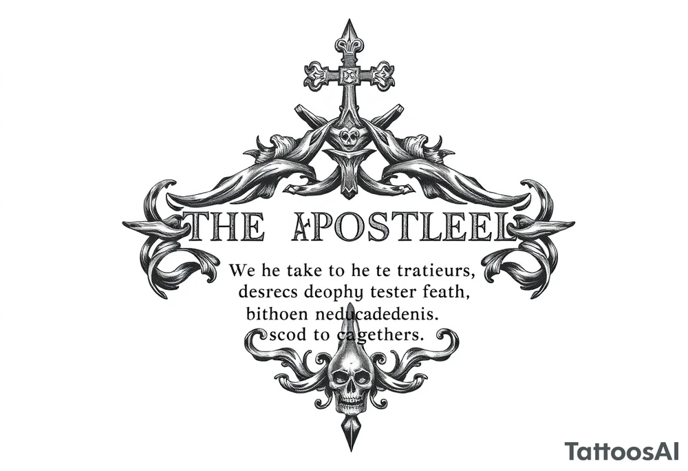 The Apostles Creed tattoo idea