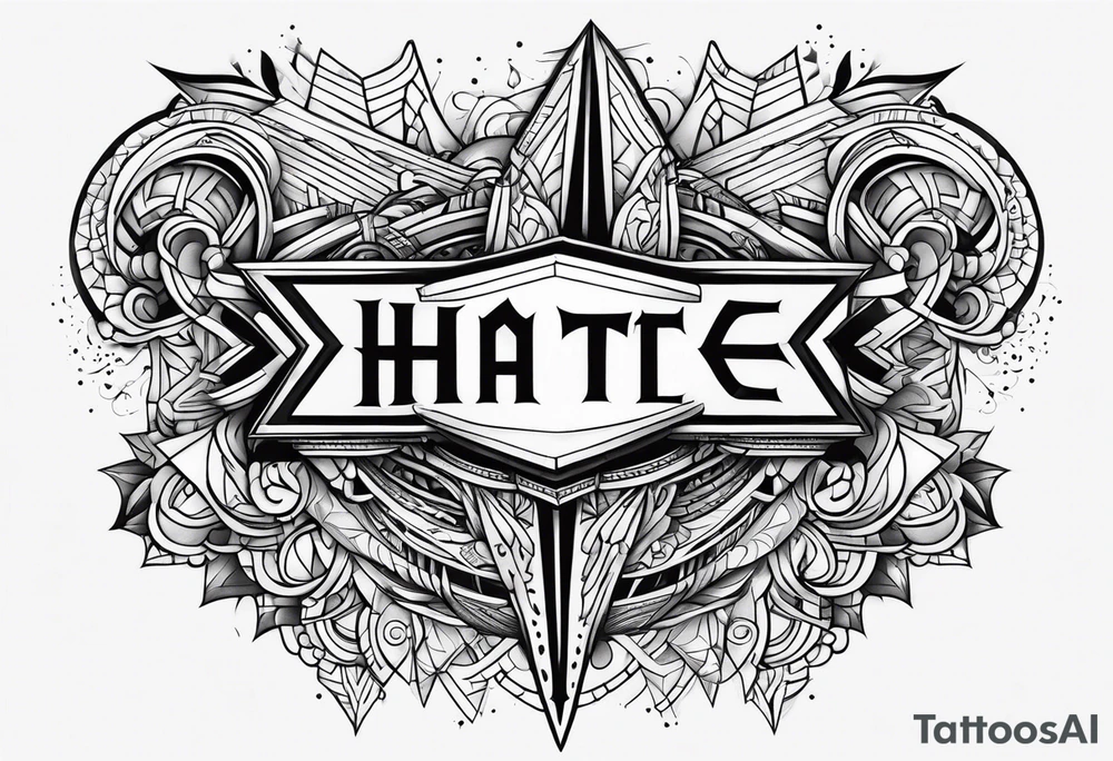 hate/love tattoo idea