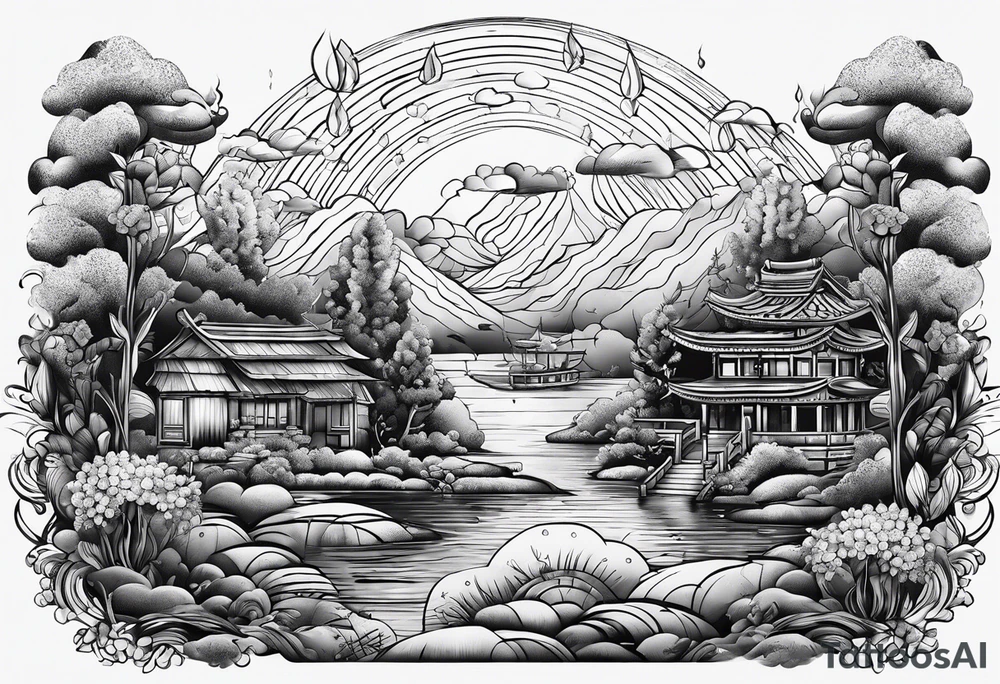 Rain tattoo idea