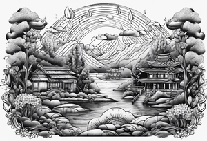 Rain tattoo idea