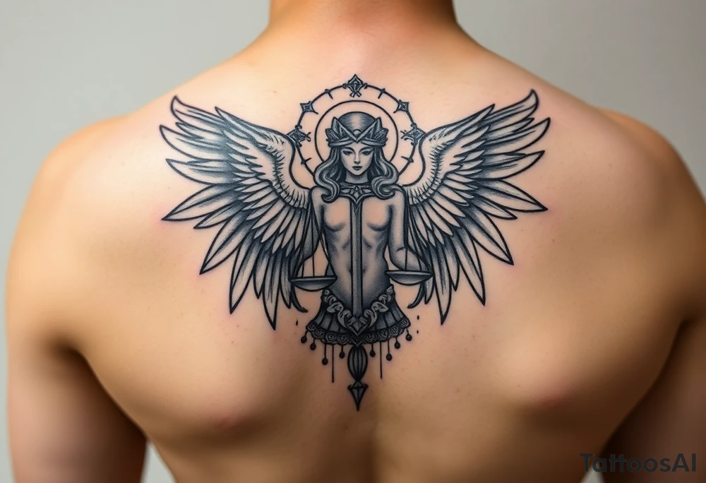 Angel Leonardo, signo zodiacal libra, circulo de música electrónica favorita tattoo idea