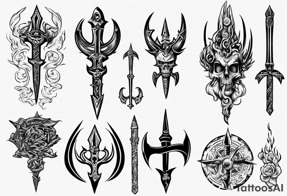 Ukrainian Trident tattoo idea