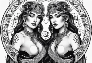 Gemini zodiac tattoo tattoo idea