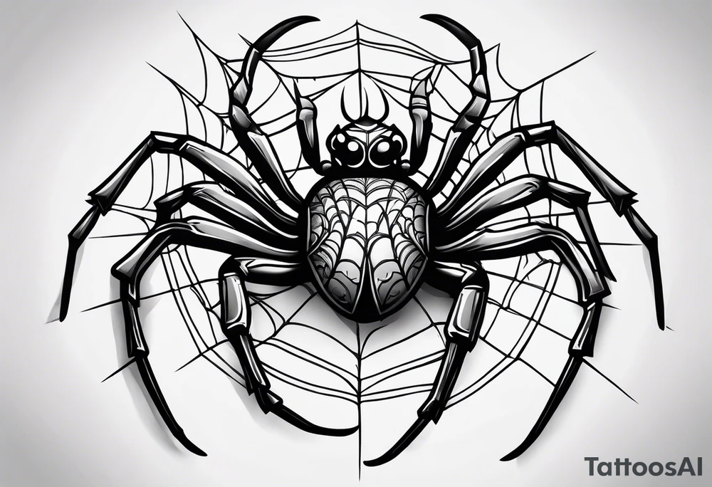 Spider tattoo idea