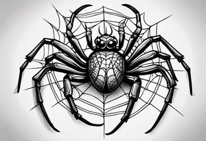 Spider tattoo idea