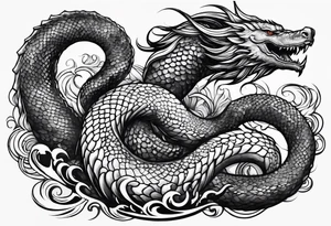 jörmungandr around the arm tattoo idea