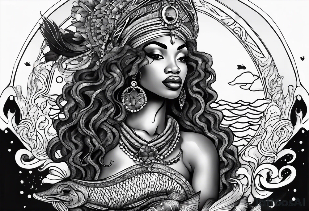 Mami wata african underwater small
Simple tattoo idea