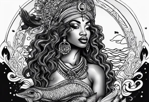 Mami wata african underwater small
Simple tattoo idea