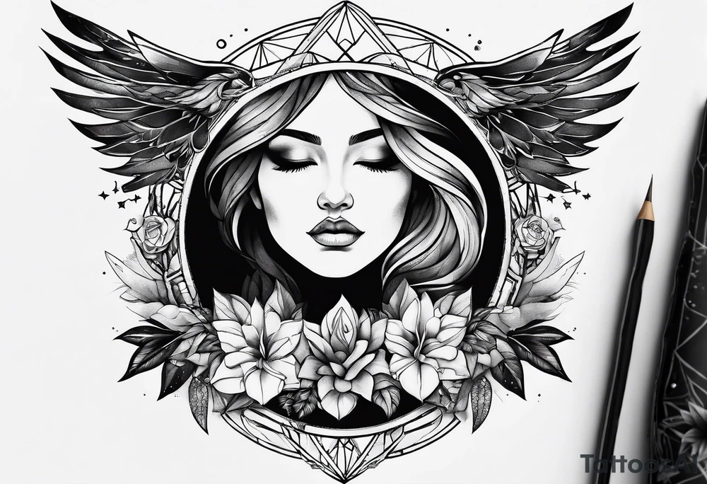 space versus nature tattoo idea