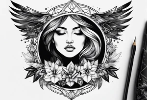 space versus nature tattoo idea