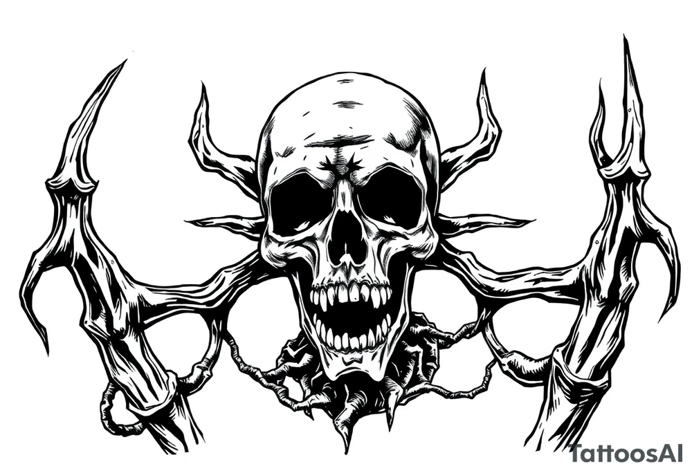 Black plague tattoo idea
