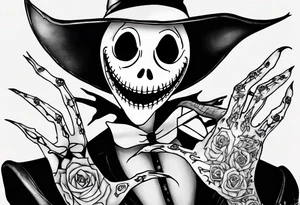 jack skellington with zero tattoo idea