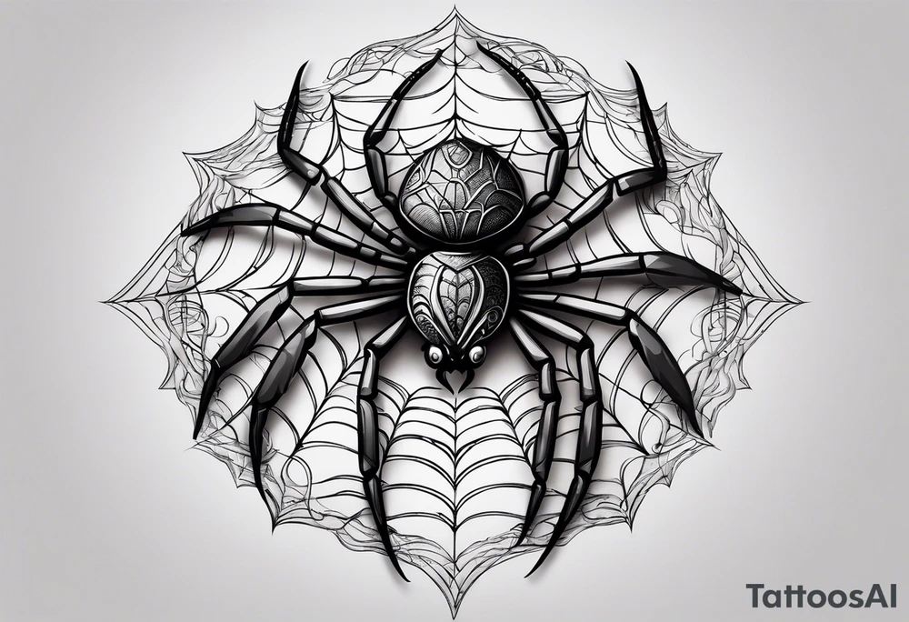 Spider tattoo idea