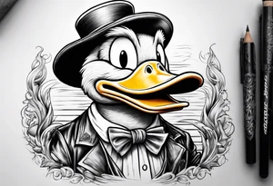 Scruge mcduck gangster tattoo idea