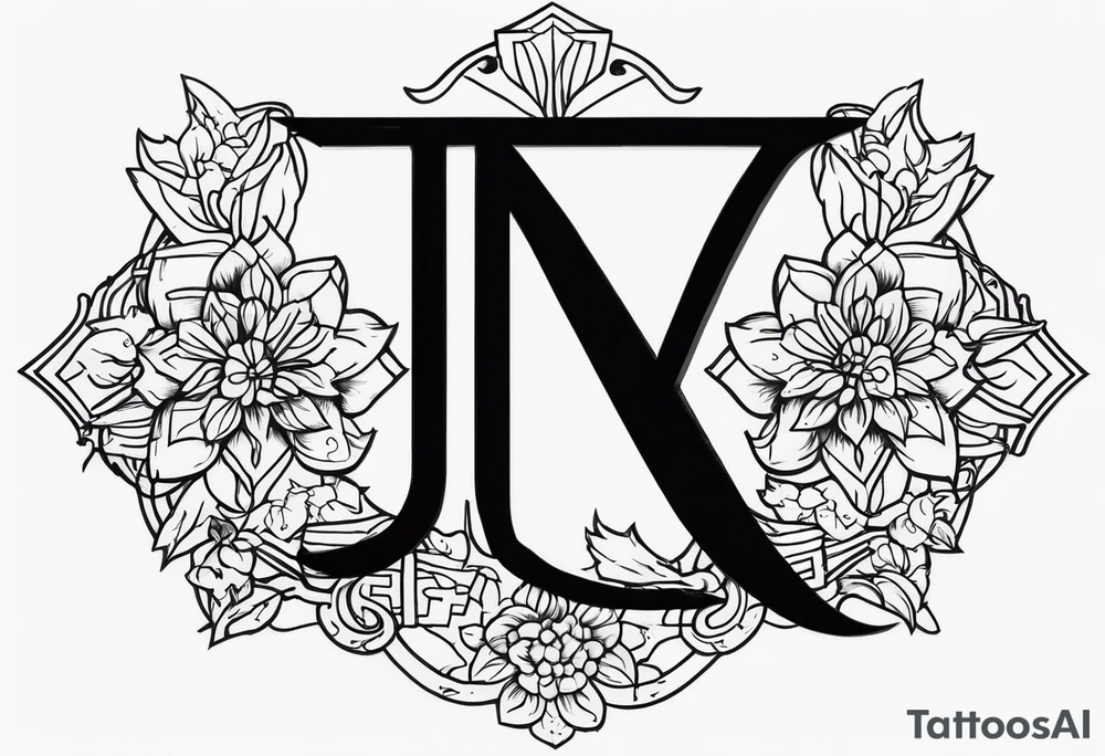 Initials JDM , JNM , JAG tattoo idea