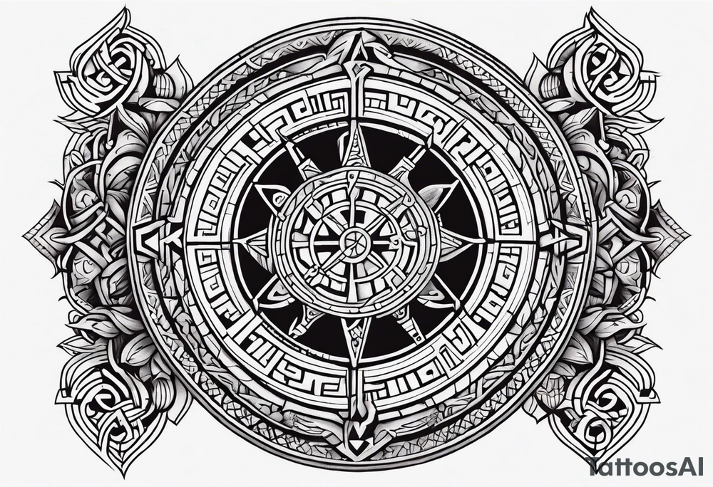 Viking Vegvisir tattoo idea